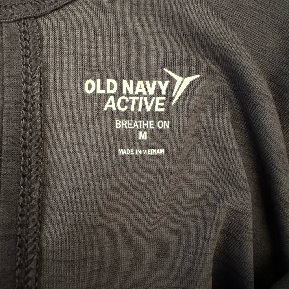Old navy active athletic dk gray split back tank top medium - Picture 3 of 5